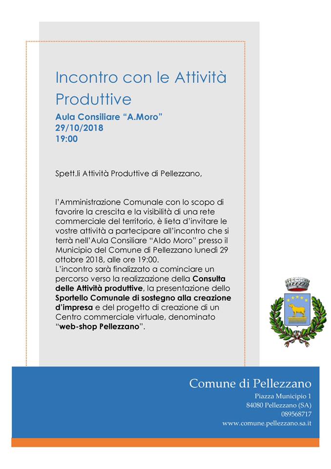 Incontro con le Attività Produttive