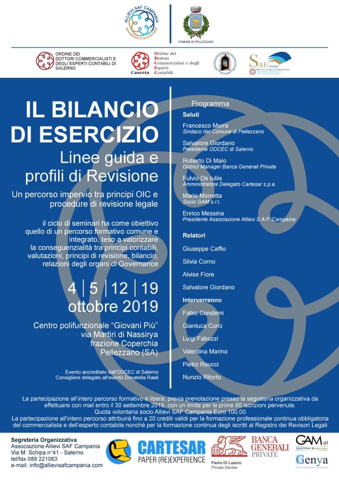 Convegno “Il bilancio di esercizio, linee guida e profili di revisione“