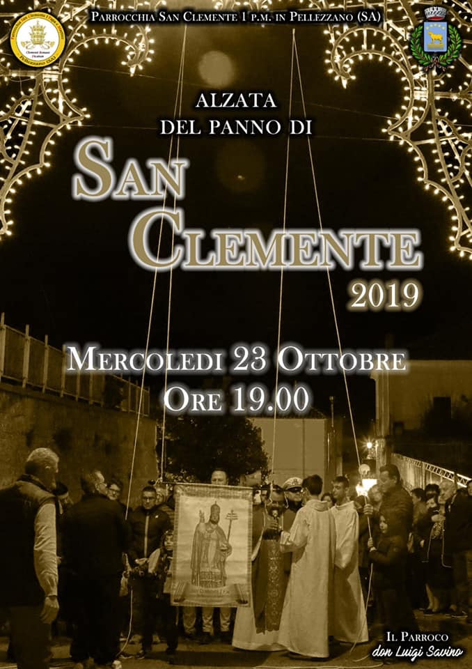 Alzata del panno in onore del Santo Patrono San Clemente