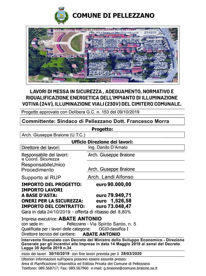 Riqualificazione energetica interna al cimitero 