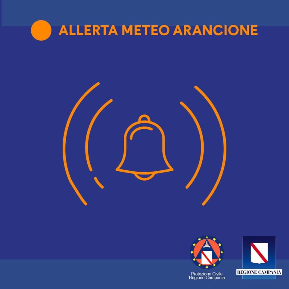 Allerta meteo arancione dalla mezzanotte 