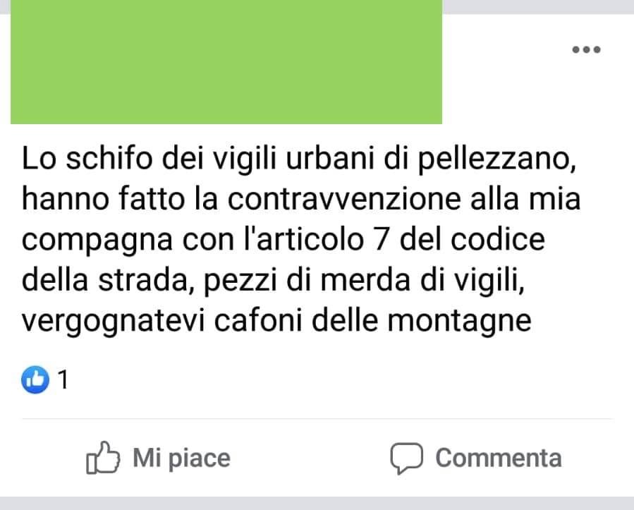 Offese ai Vigili Urbani, scatta la querela 