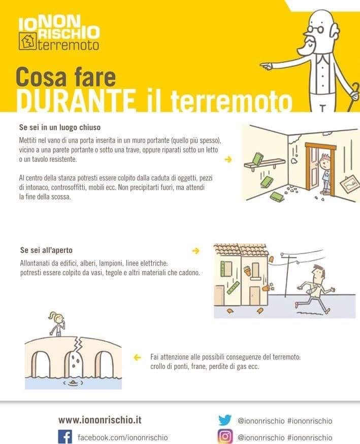 Sapere come comportarsi in caso di terremoto 