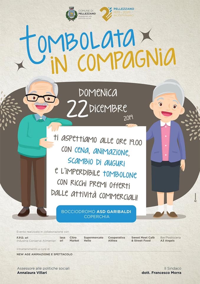 “Tombolata in compagnia” al Bocciodromo Comunale