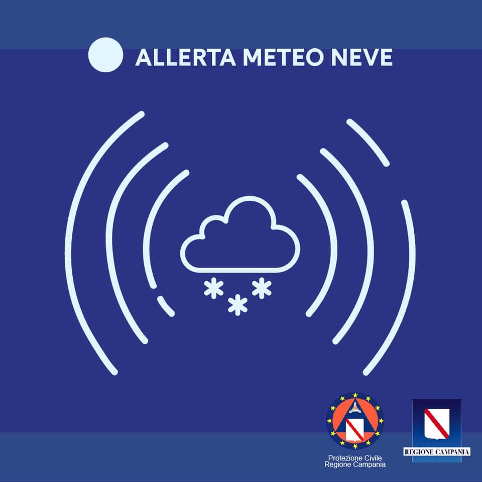 Allerta meteo neve dalla mezzanotte 