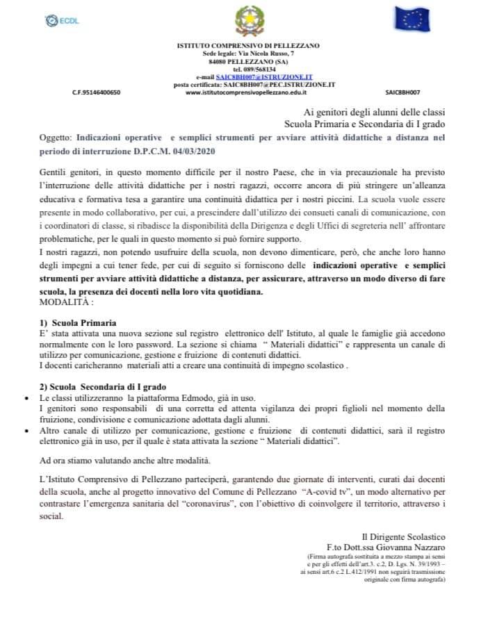 Attività didattiche, le indicazioni operative 