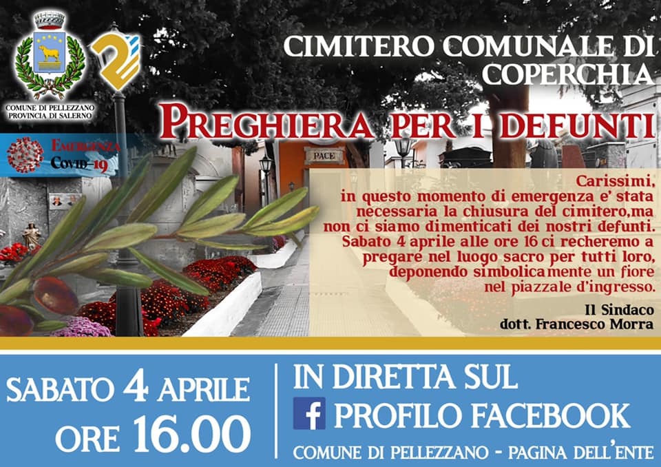 Preghiera dal cimitero comunale