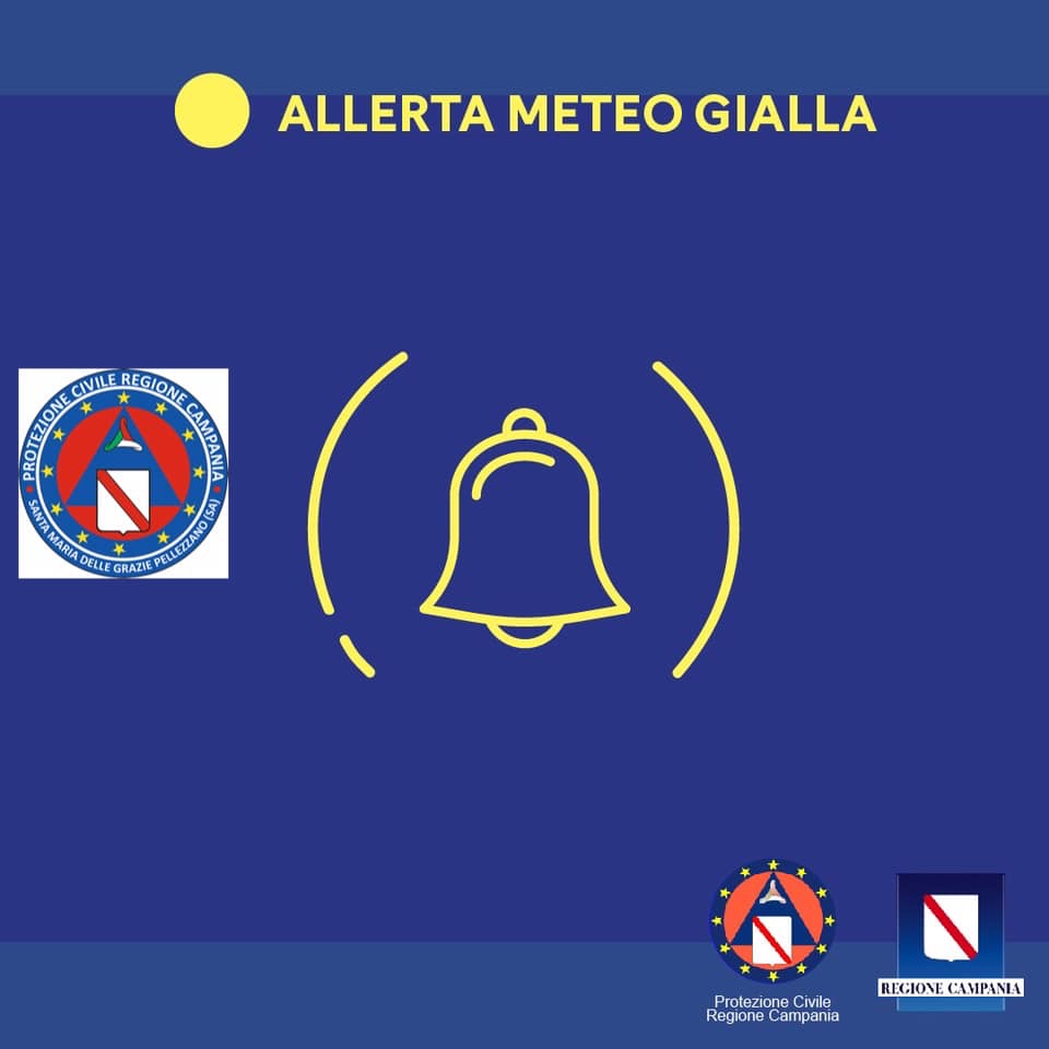 Allerta meteo gialla dalla mezzanotte 