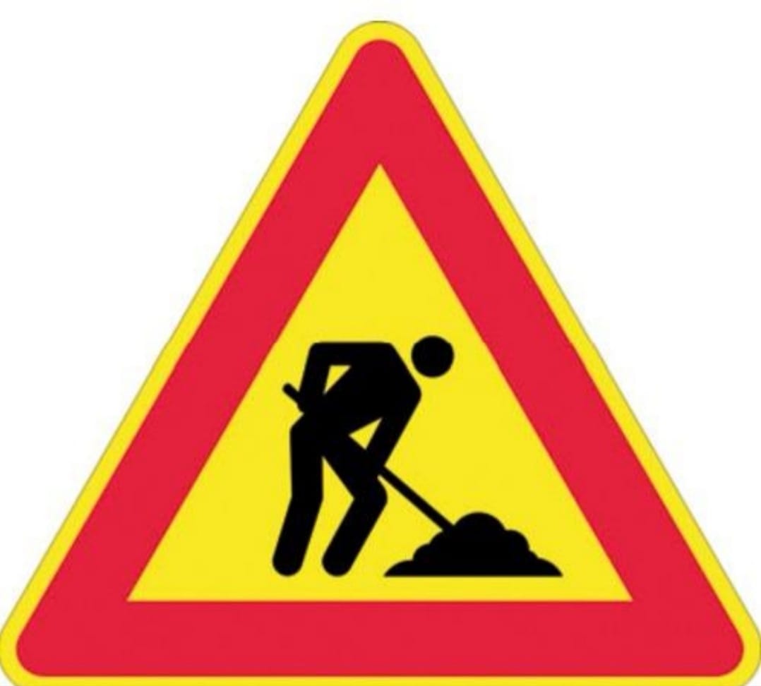 Lavori di scavo per fibra ottica in Via E.A.Mario