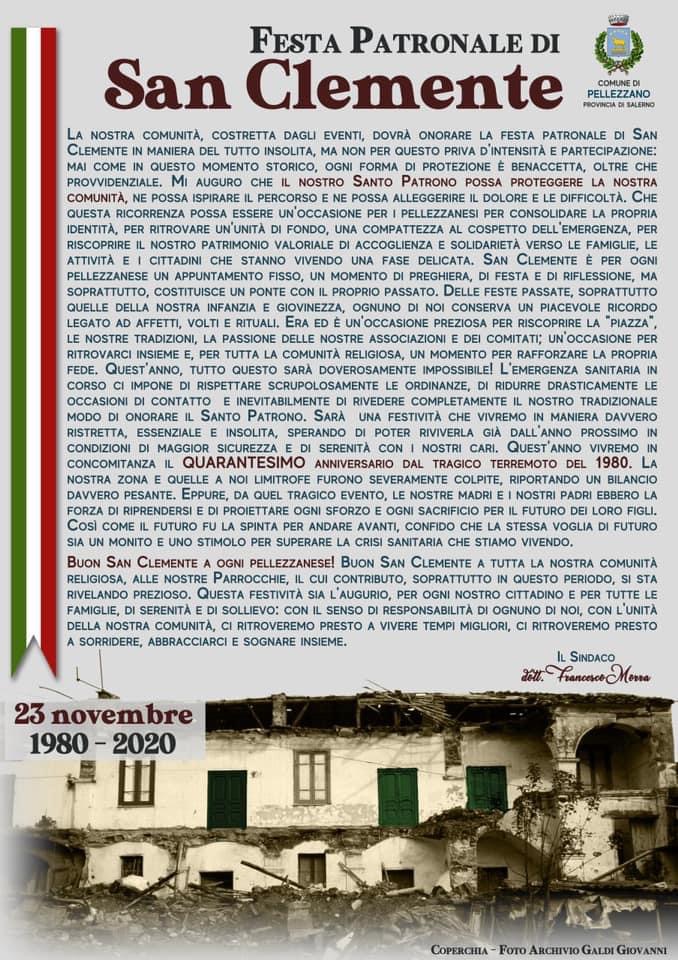 23 Novembre: Festa Patronale di San Clemente 