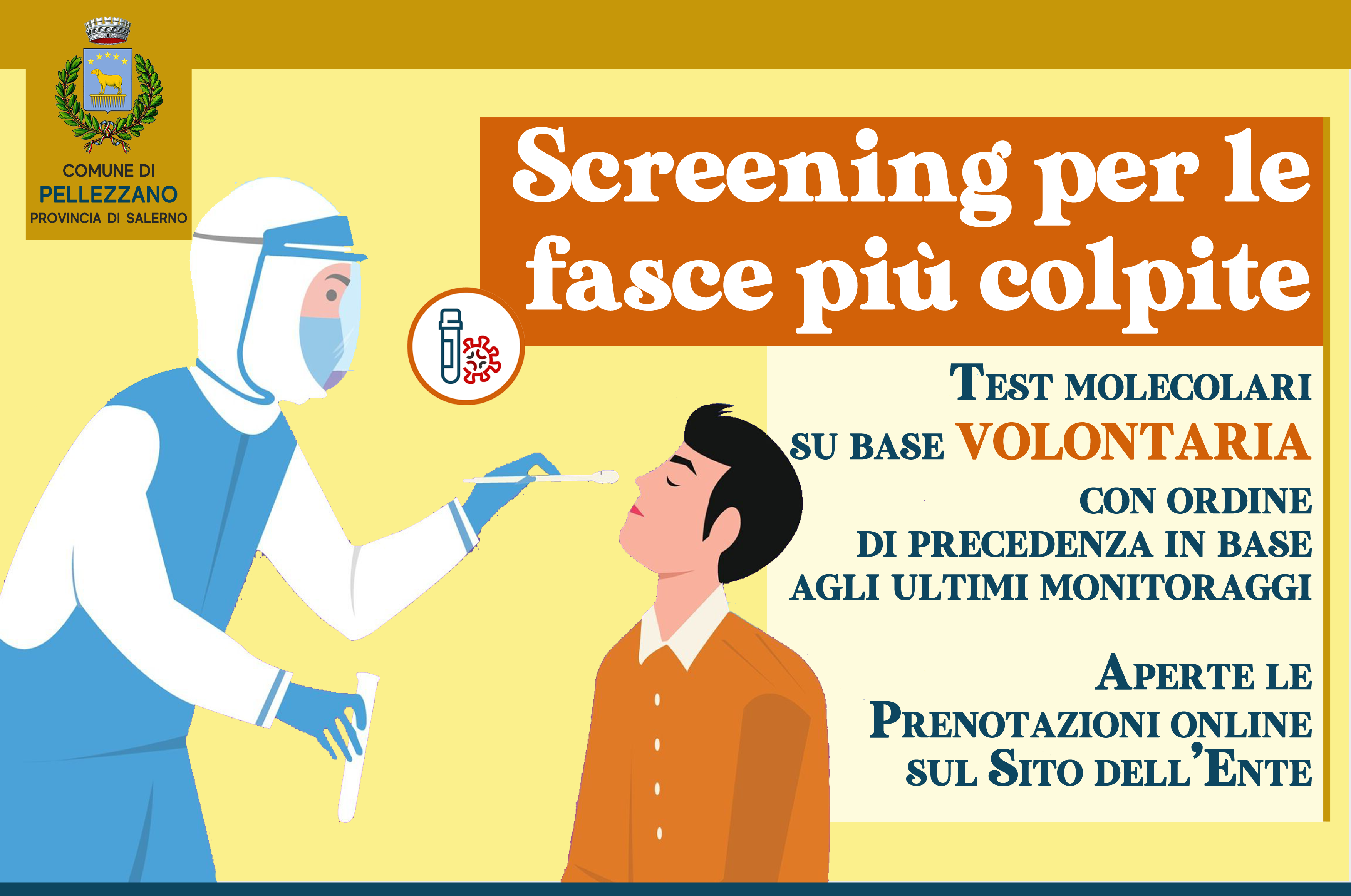 Screening gratuito per il COVID-19
