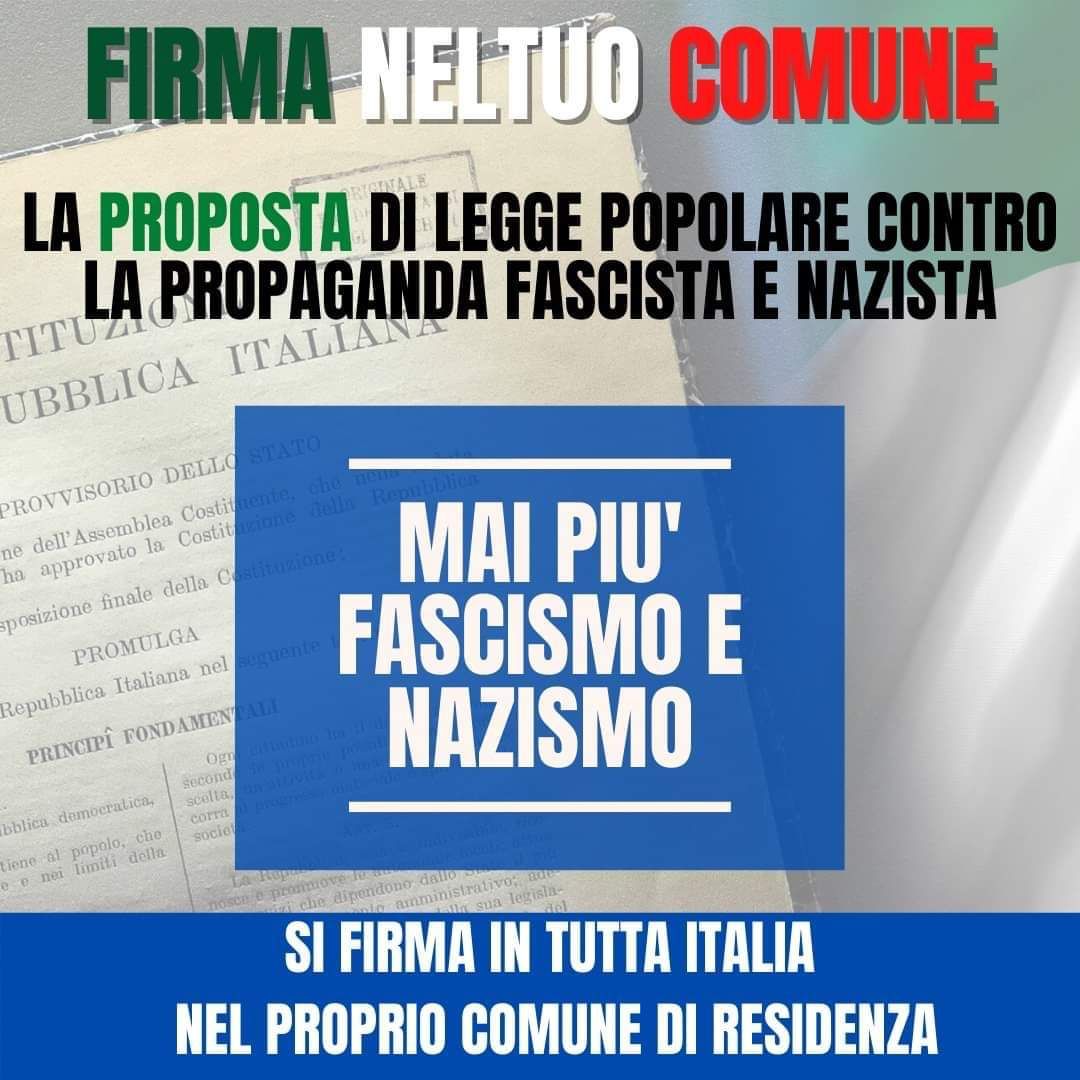 Progetto di legge di iniziativa popolare contro la propaganda fascista 