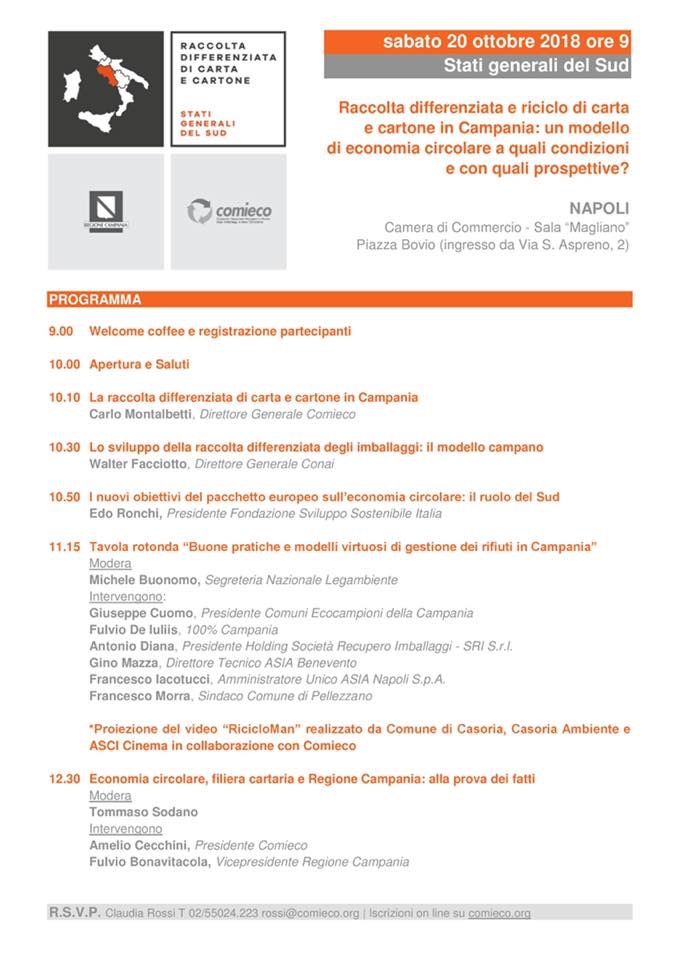 Stati Generali del Sud, l’intervento del Sindaco