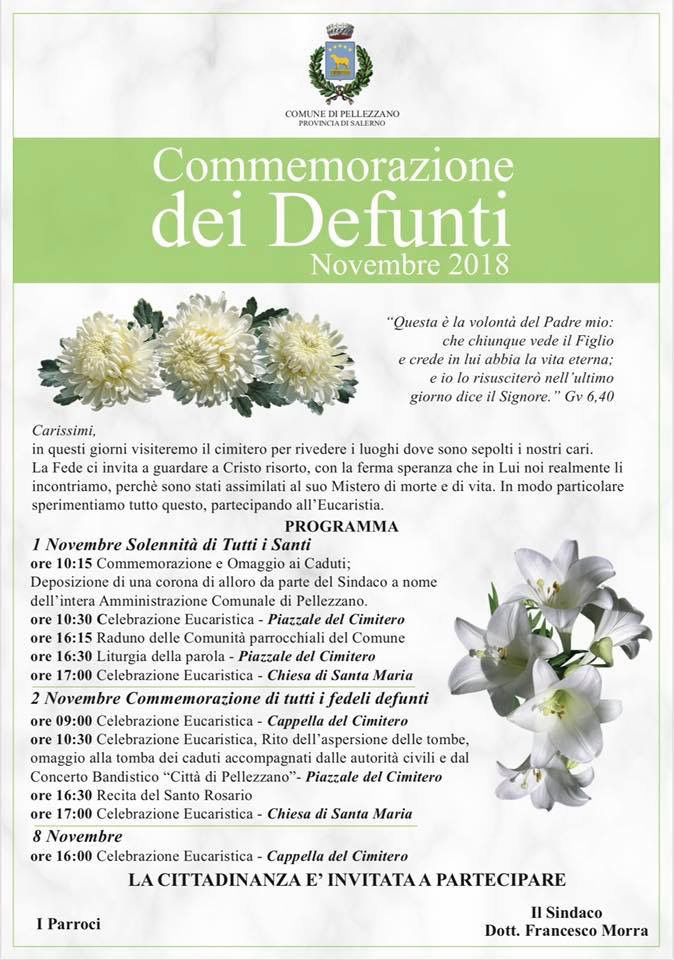 Programma religioso 1 e 2 novembre 