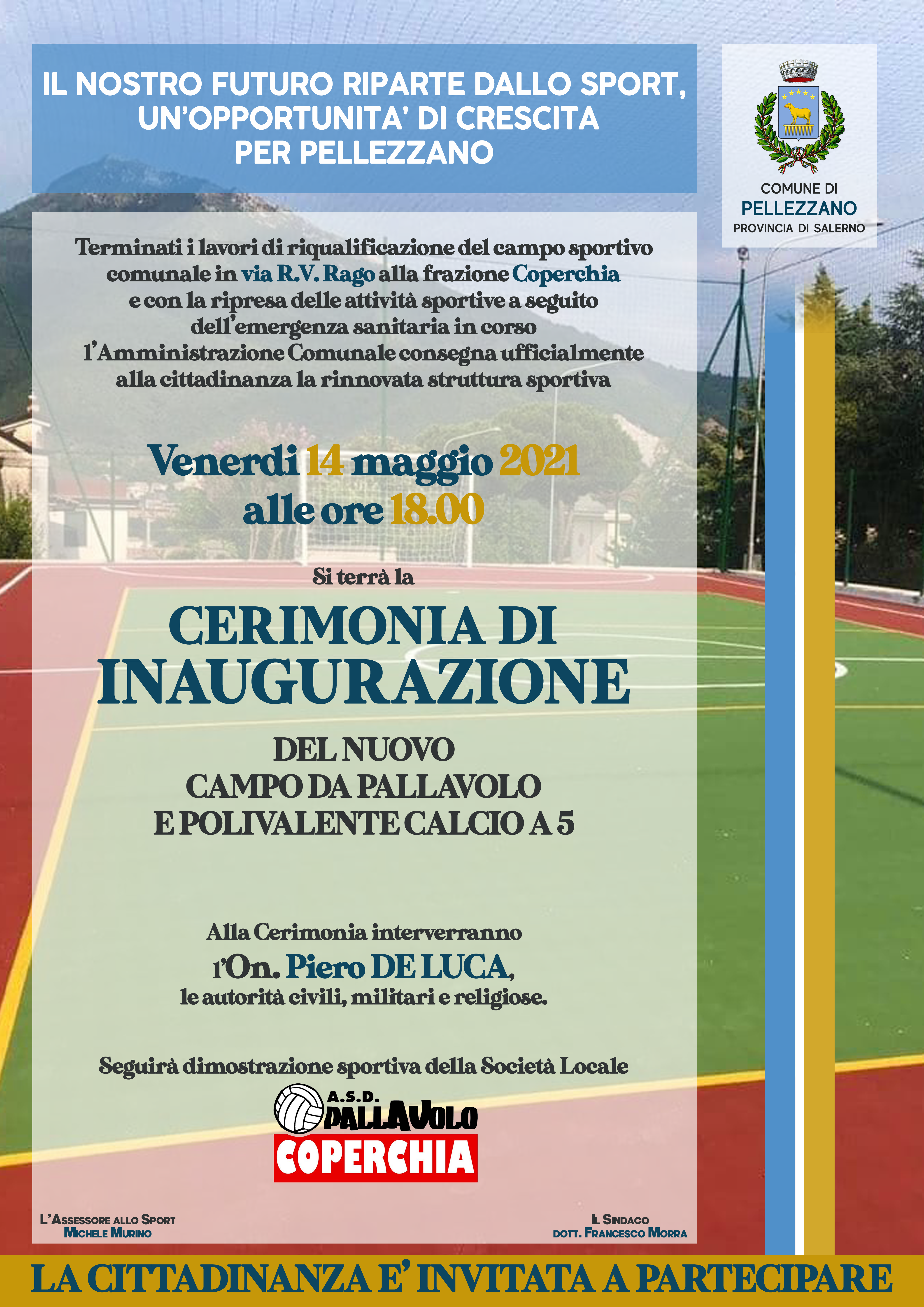 Inaugurazione campo polivalente a Coperchia