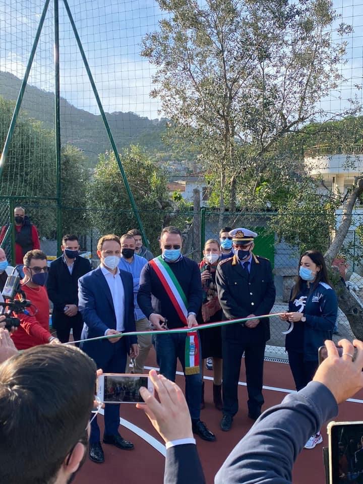 Inaugurato un nuovo campo polivalente a Coperchia 