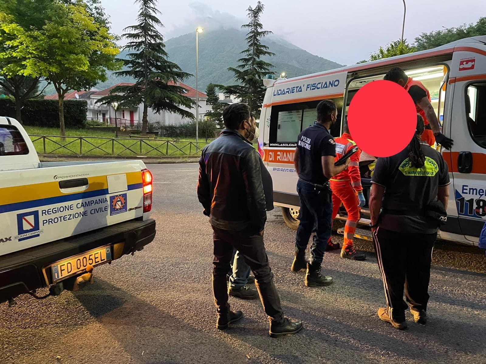 Intervento in Località Taborra in soccorso di ciclista