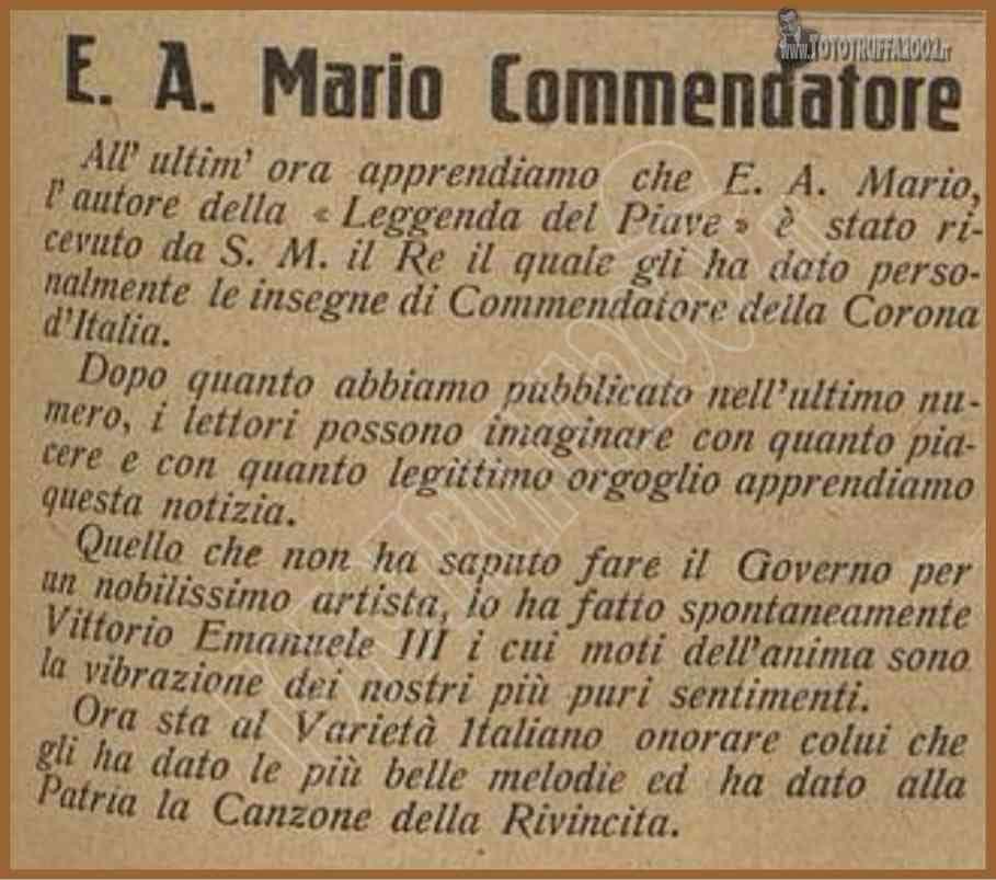 Premio in onore di E.A.Mario