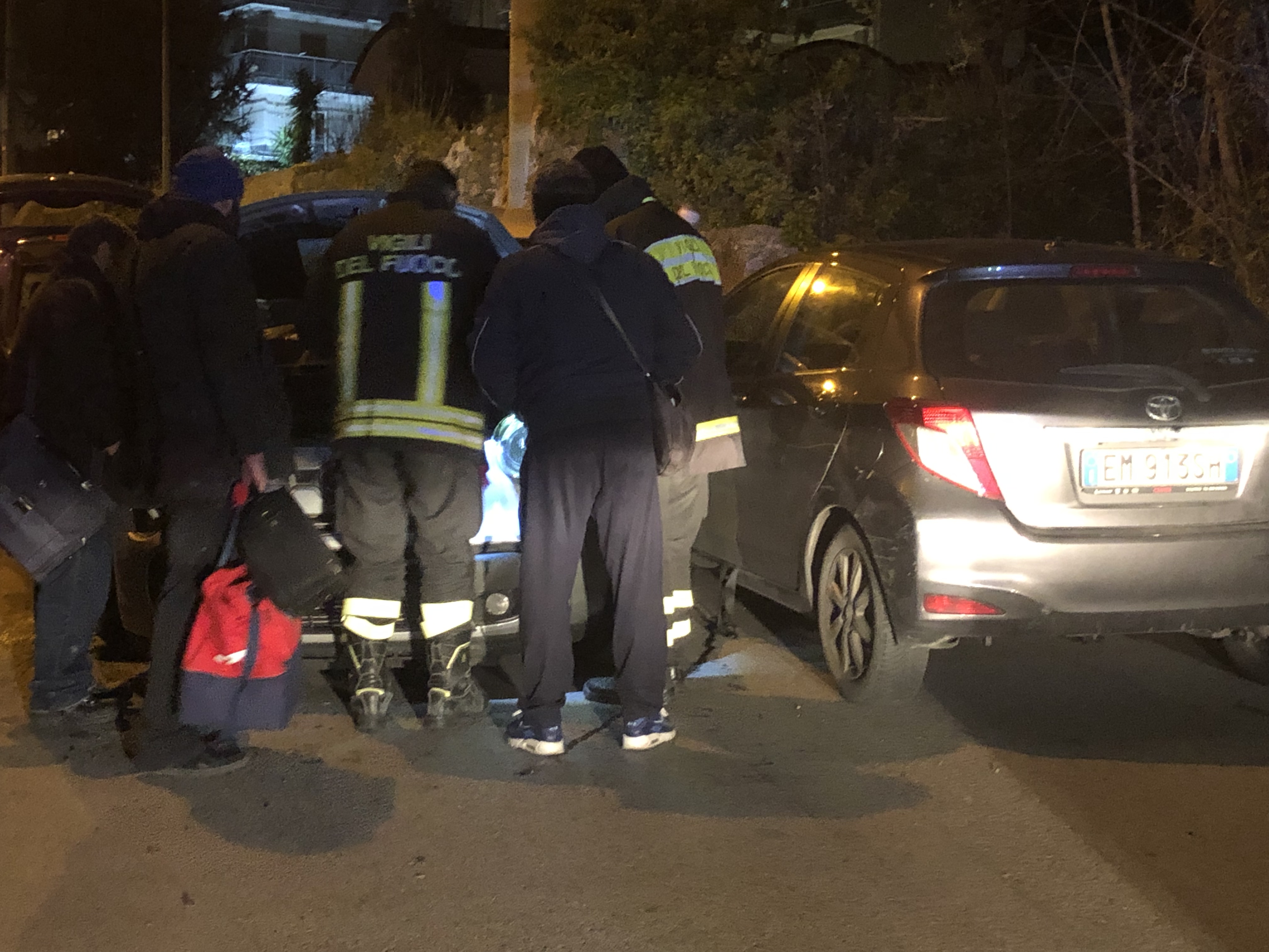 Incidente stradale, interdetta al traffico Via Tenente Farina a Coperchia
