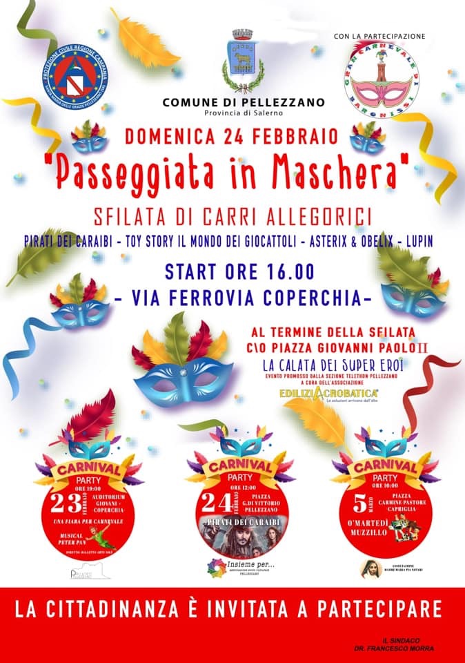 Piano viabilità per la Passeggiata in maschera 2019