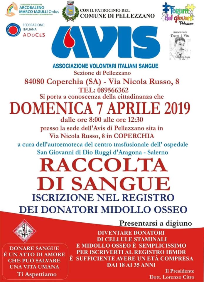 Raccolta volontaria di sangue 