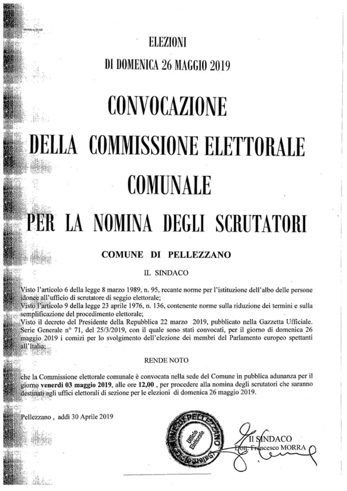 Convocazione Commissione Elettorale 