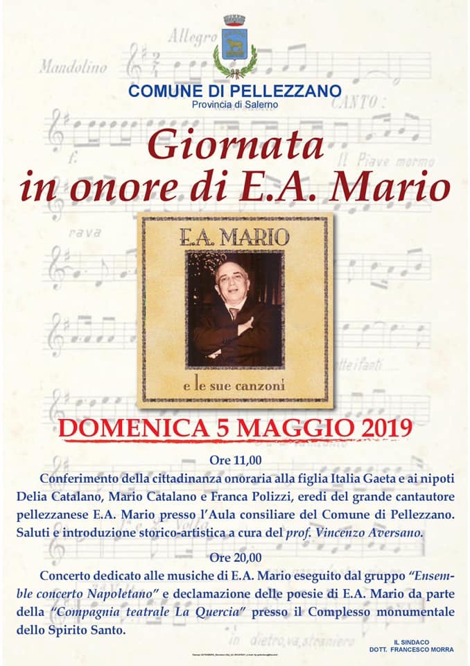 Cittadinanza Onoraria eredi E.A.Mario