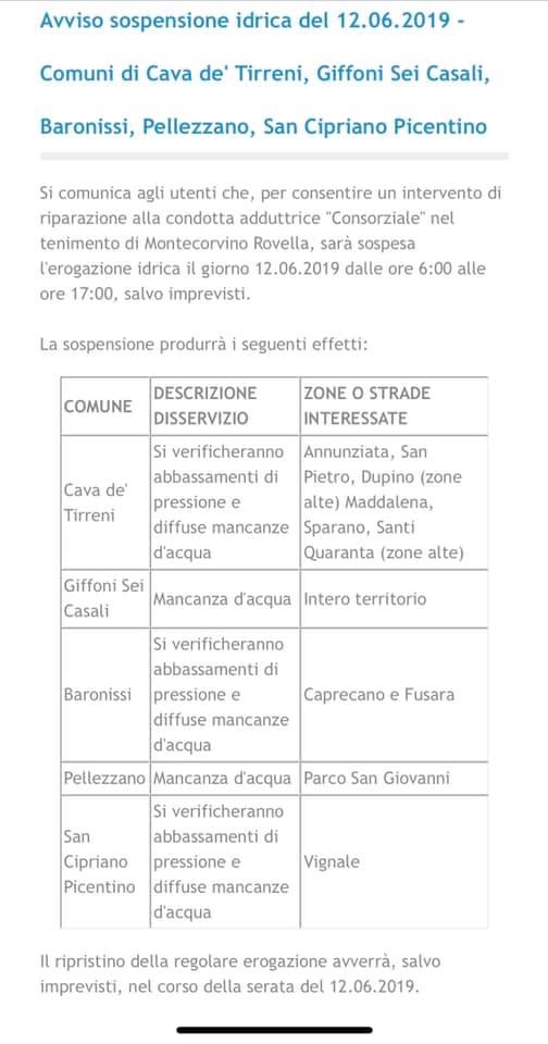 Avviso ai Cittadini di Parco San Giovanni