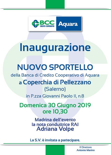 Inaugurazione Bcc di Aquara a Coperchia