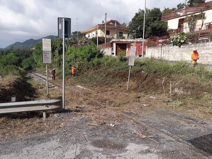 Inizio lavori taglio erba RFI